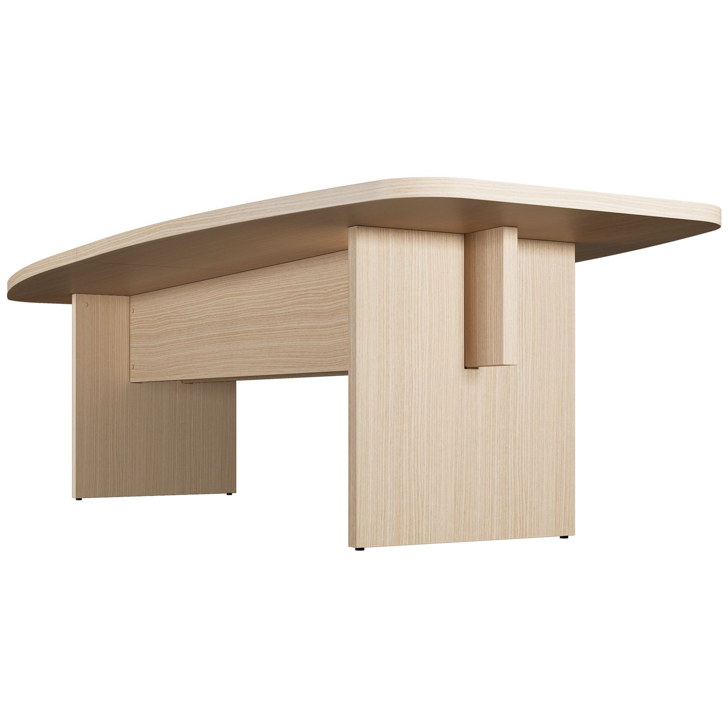 Bralco SILE Tableau de conférence | Forme de démarrage, 2400 - 4200 mm (6 - 16 personnes), arbre de câble en option, chêne