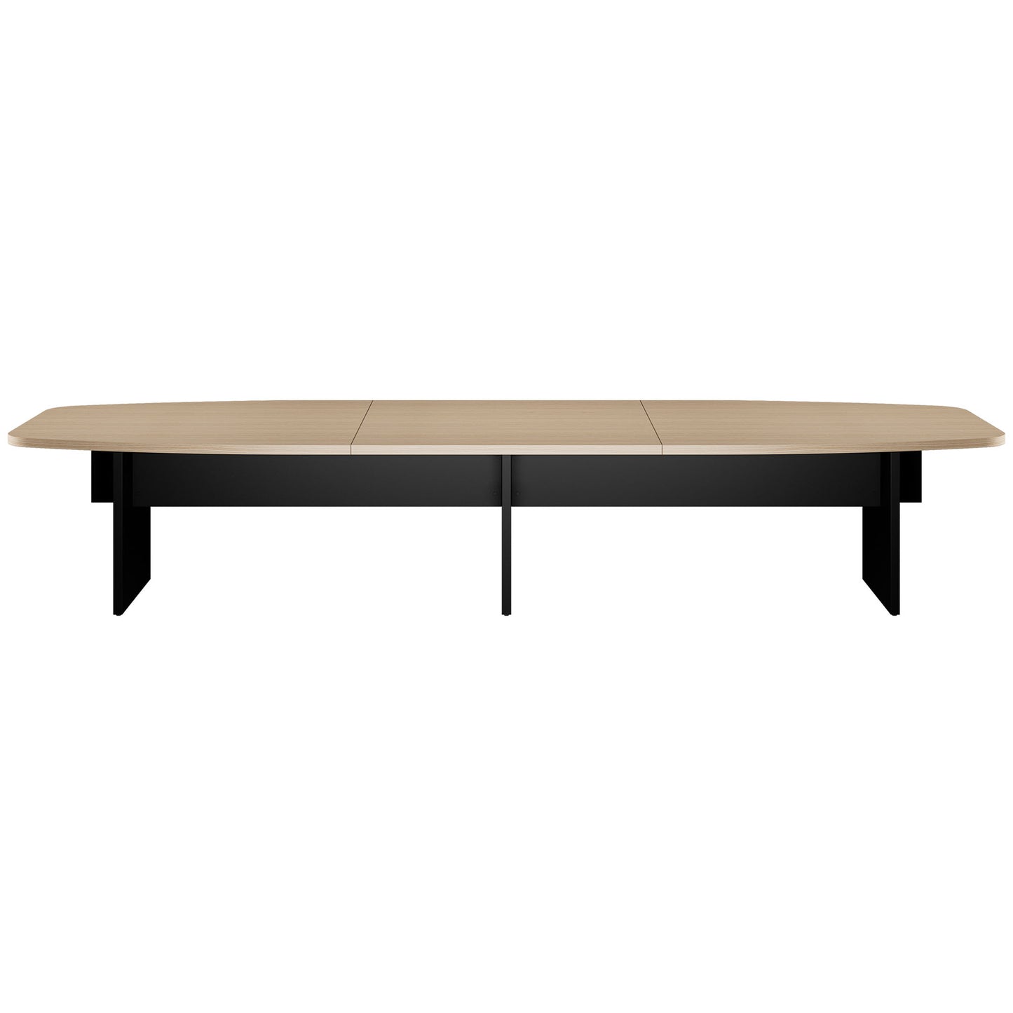 Bralco SILE Tableau de conférence | Forme de démarrage, 2400 - 4200 mm (6 - 16 personnes), arbre de câble en option, chêne