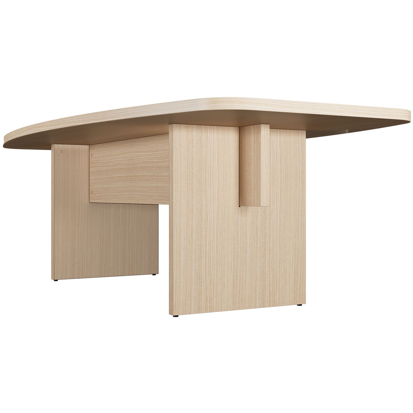 Bralco SILE Tableau de conférence | Forme de démarrage, 2400 - 4200 mm (6 - 16 personnes), arbre de câble en option, chêne