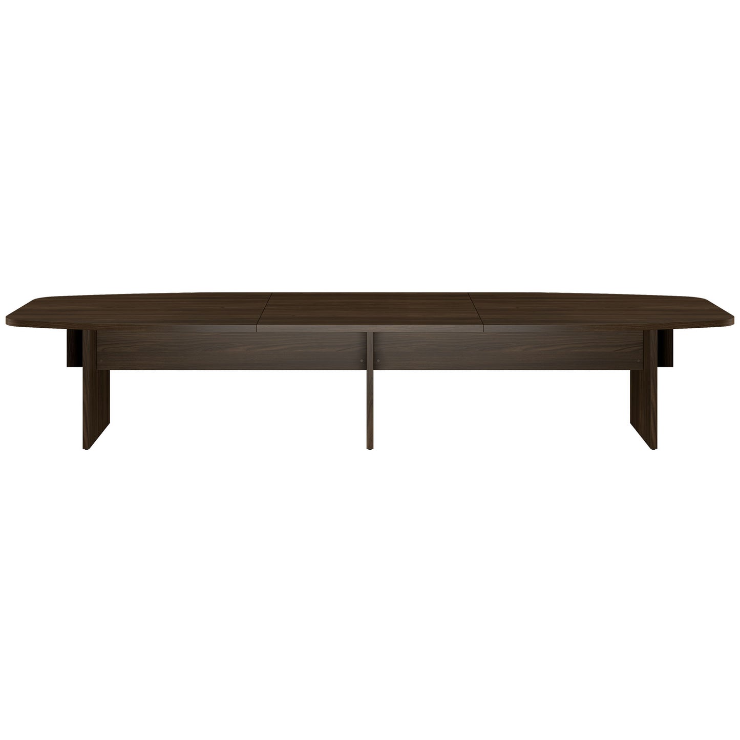 Bralco SILE Tableau de conférence | Forme de démarrage, 2400 - 4200 mm (6 - 16 personnes), arbre de câble en option, noyer