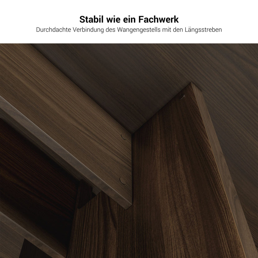 BRALCO SILE Konferenztisch | Bootsform, 2400 - 4200 mm (6 - 16 Personen), Kabelschacht optional, Nussbaum