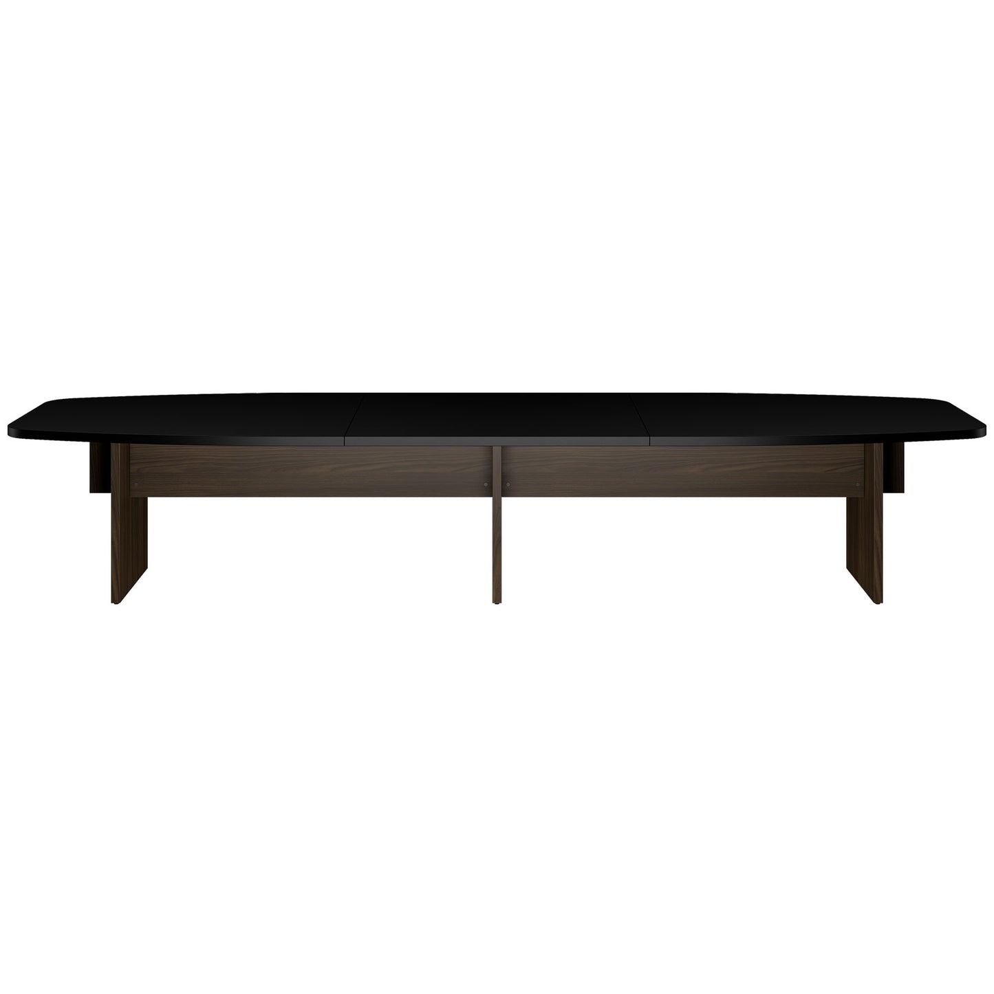 Bralco SILE Tableau de conférence | Forme de démarrage, 2400 - 4200 mm (6 - 16 personnes), arbre de câble en option, noir