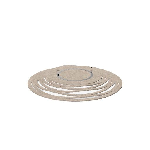 KITE Deckenpaneel rund | 1200 x 1200 mm, über 20 Farben, mehrere Muster
