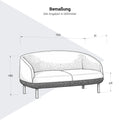 KOPA Sofa | Metallbeine oder Echtholz-Gestell, über 100 Farben - 12 Thumbnail Image