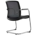 KYRA Cantilever Chair | Fixed Armrests, Black - 5 Thumbnail Image
