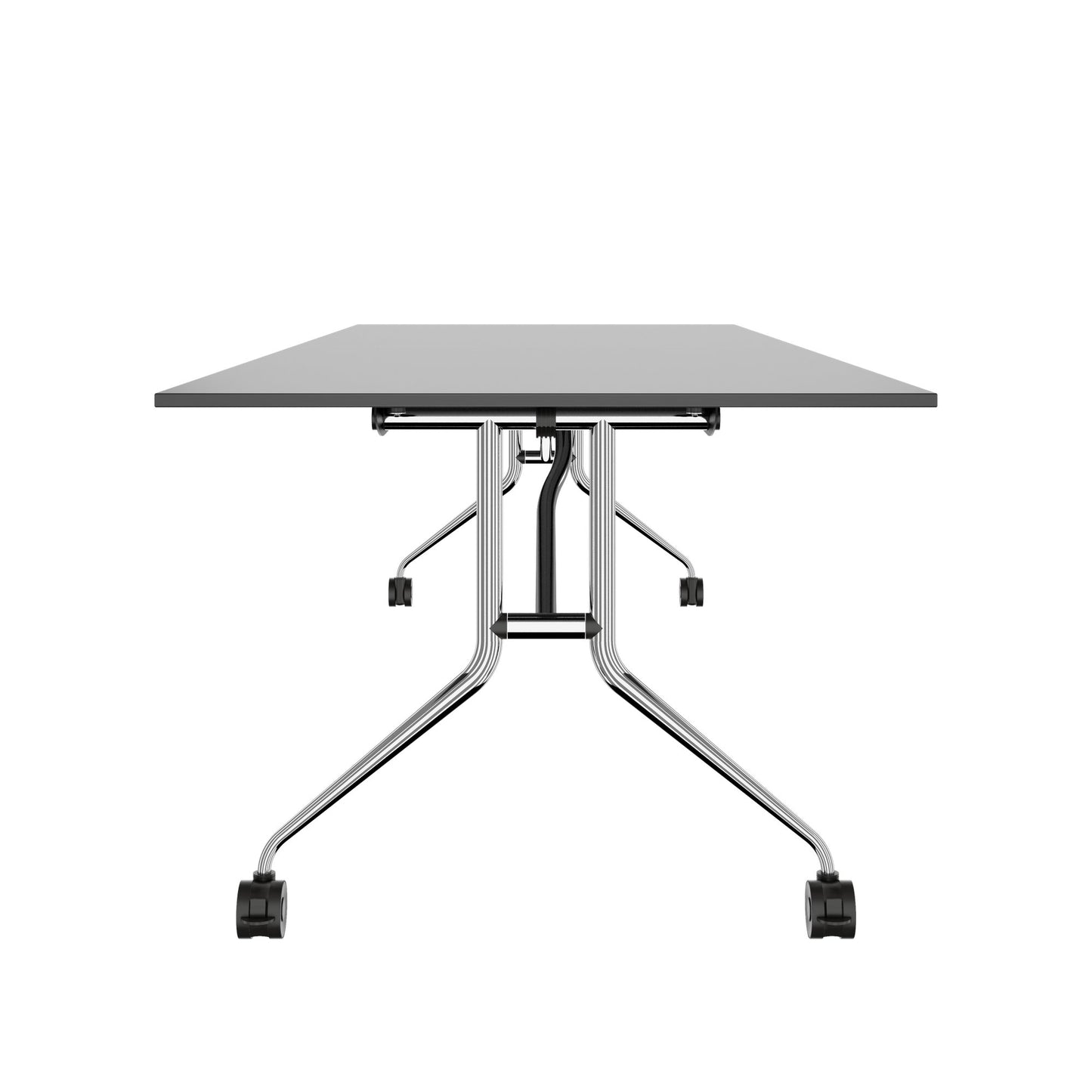 MARA ARGO LIBRO Klapptisch | 2400 - 2800 x 1000 mm (8 - 10 Personen), rollbar, faltbar, Anthrazit