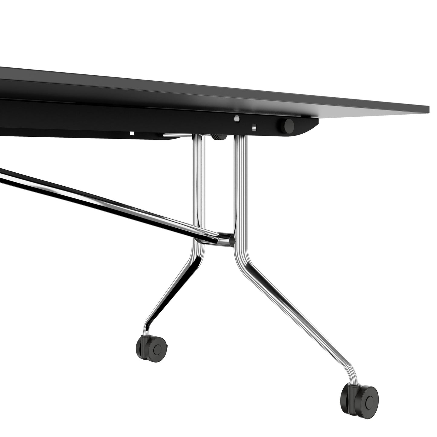 MARA ARGO LIBRO Klapptisch | 2400 - 2800 x 1000 mm (8 - 10 Personen), rollbar, faltbar, Anthrazit