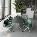 MARA - ARGO LIBRO Table pliante | 2800 x 1000 mm (8 - 10 personnes), à roulettes, pliable, anthracite - 23 Thumbnail Image