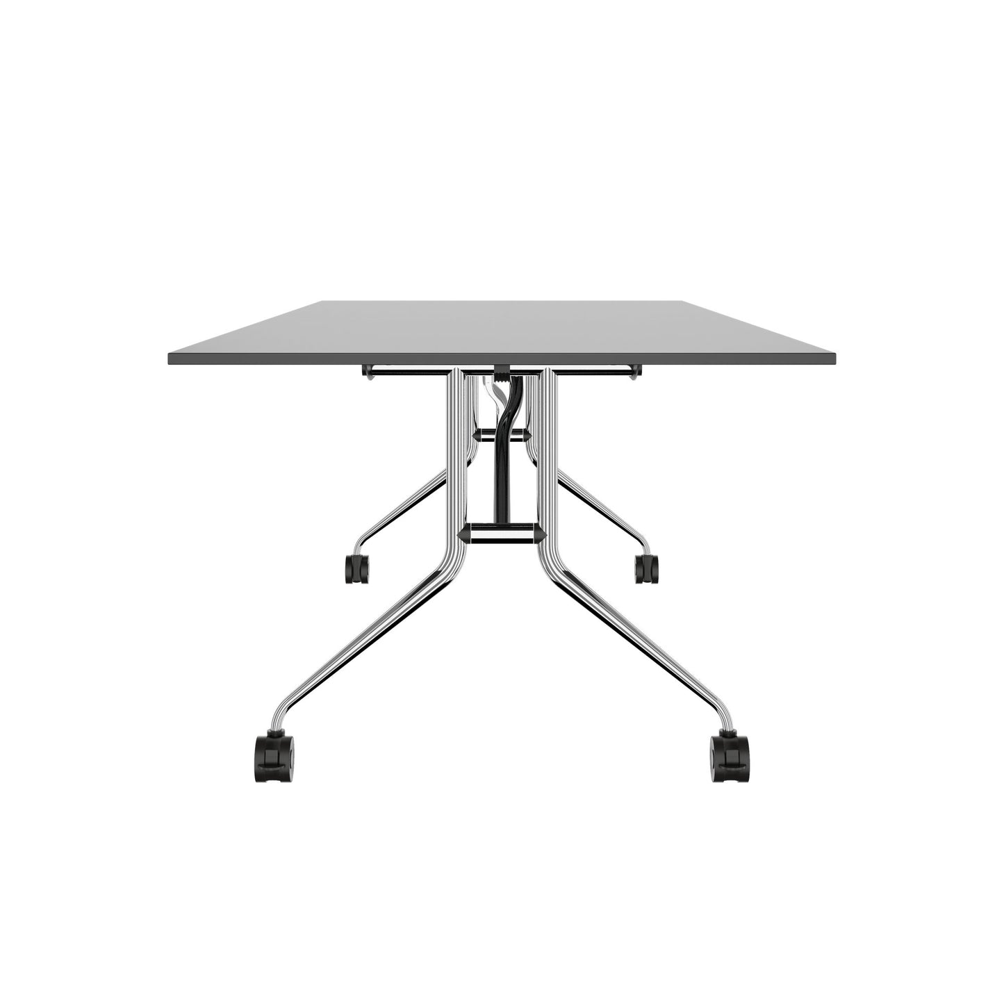 MARA ARGO LIBRO Klapptisch | 2400 - 2800 x 1000 mm (8 - 10 Personen), rollbar, faltbar, Anthrazit