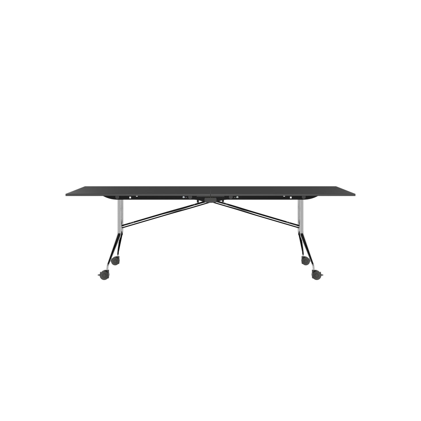 MARA ARGO LIBRO Klapptisch | 2400 - 2800 x 1000 mm (8 - 10 Personen), rollbar, faltbar, Anthrazit
