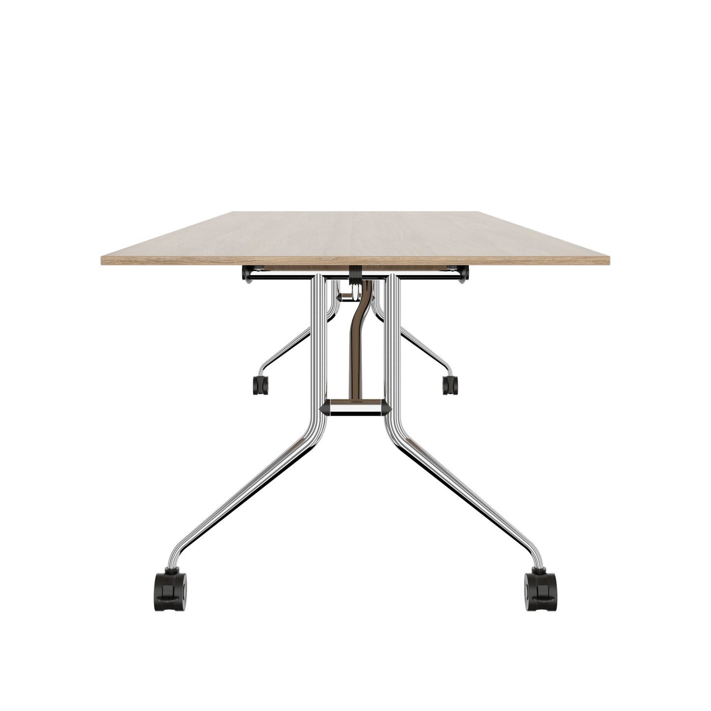 Mara Argo LIBRO Table pliante | 2400 - 2800 x 1000 mm (8 - 10 personnes), roulable, pliable, chêne ambre