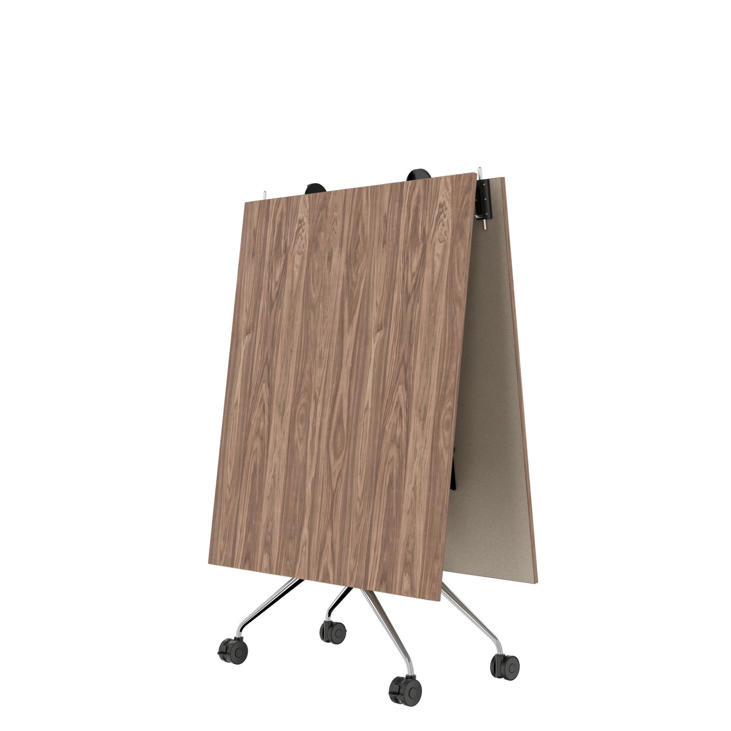 Mara Argo LIBRO Table pliante | 2400 - 2800 x 1000 mm (8 - 10 personnes), roulables, pliables, en noyer en placage en bois réel