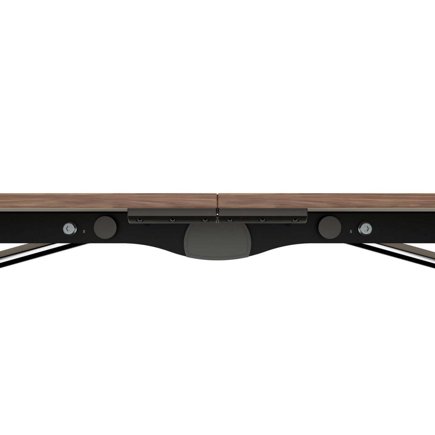 Mara Argo LIBRO Table pliante | 2400 - 2800 x 1000 mm (8 - 10 personnes), roulables, pliables, en noyer en placage en bois réel