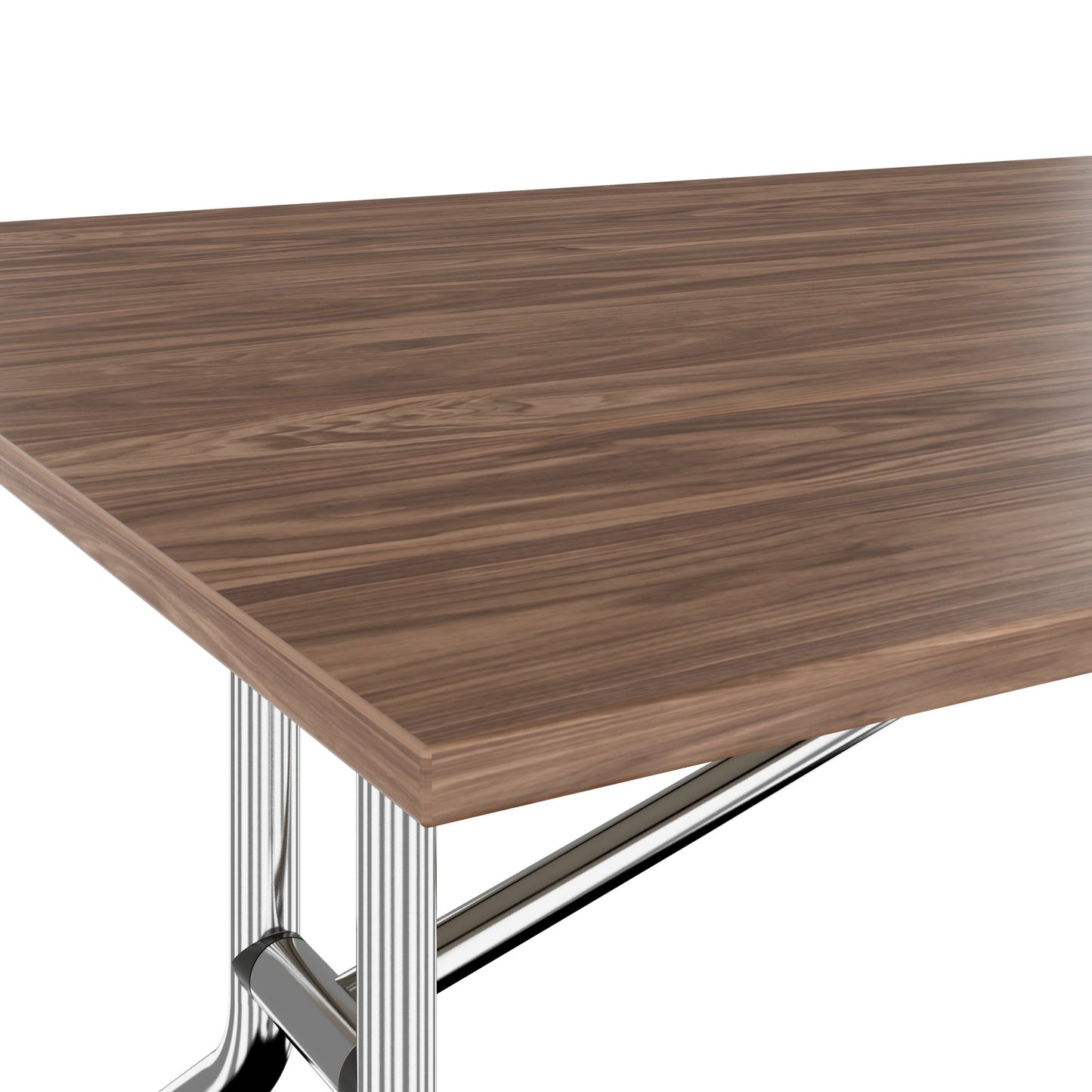 Mara Argo LIBRO Table pliante | 2400 - 2800 x 1000 mm (8 - 10 personnes), roulables, pliables, en noyer en placage en bois réel
