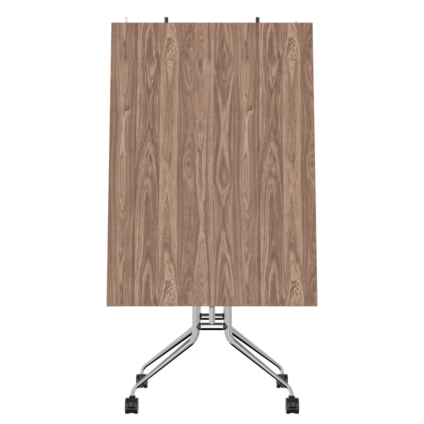 Mara Argo LIBRO Table pliante | 2400 - 2800 x 1000 mm (8 - 10 personnes), roulables, pliables, en noyer en placage en bois réel
