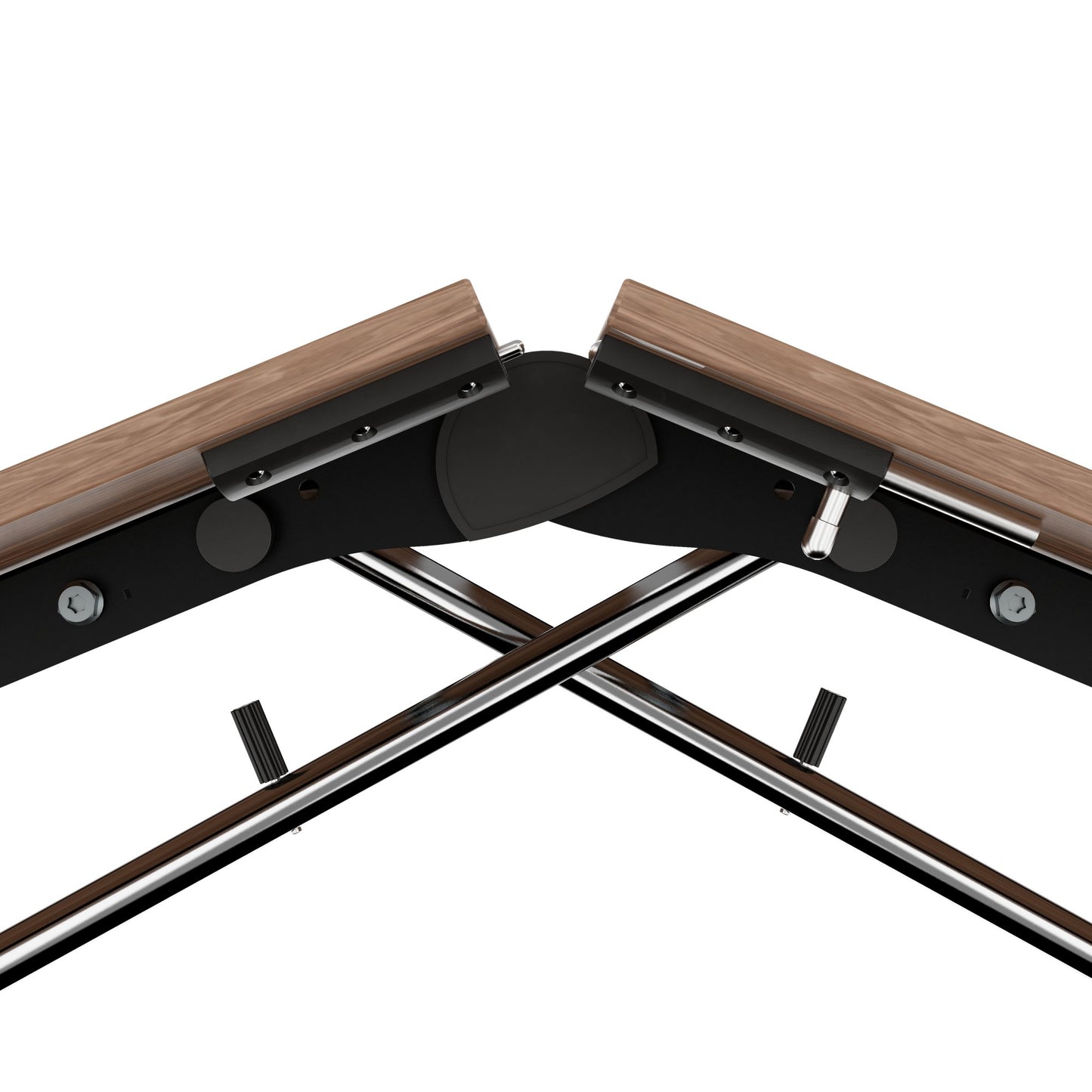 Mara Argo LIBRO Table pliante | 2400 - 2800 x 1000 mm (8 - 10 personnes), roulables, pliables, en noyer en placage en bois réel