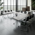 MARA - ARGO LIBRO Table pliante | 2800 x 1000 mm (8 - 10 personnes), sur roulettes, pliable, noyer - 1 Thumbnail Image
