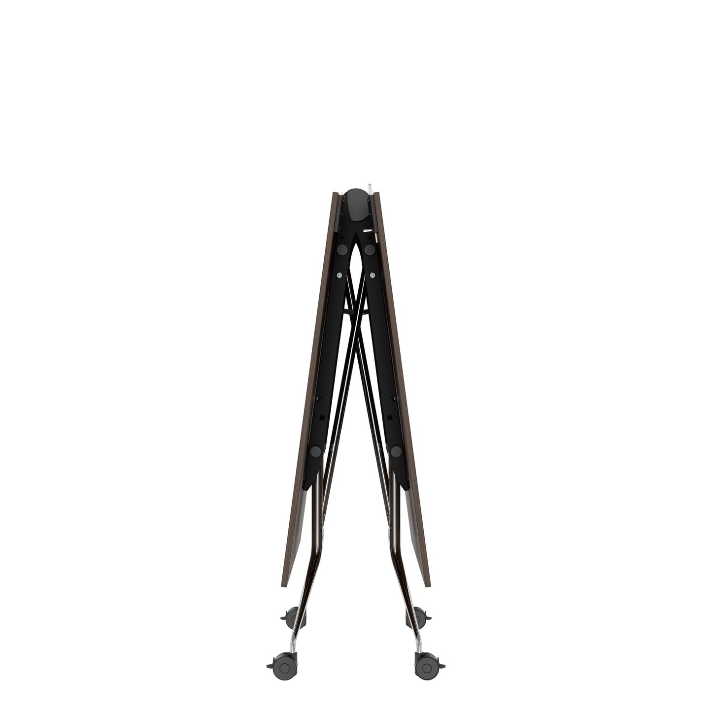 MARA ARGO LIBRO Klapptisch | 2400 - 2800 x 1000 mm (8 - 10 Personen), rollbar, faltbar, Nussbaum