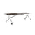 MARA - ARGO LIBRO Klapptisch | 2400 - 2800 x 1000 mm (8 - 10 Personen), rollbar, faltbar, Nussbaum