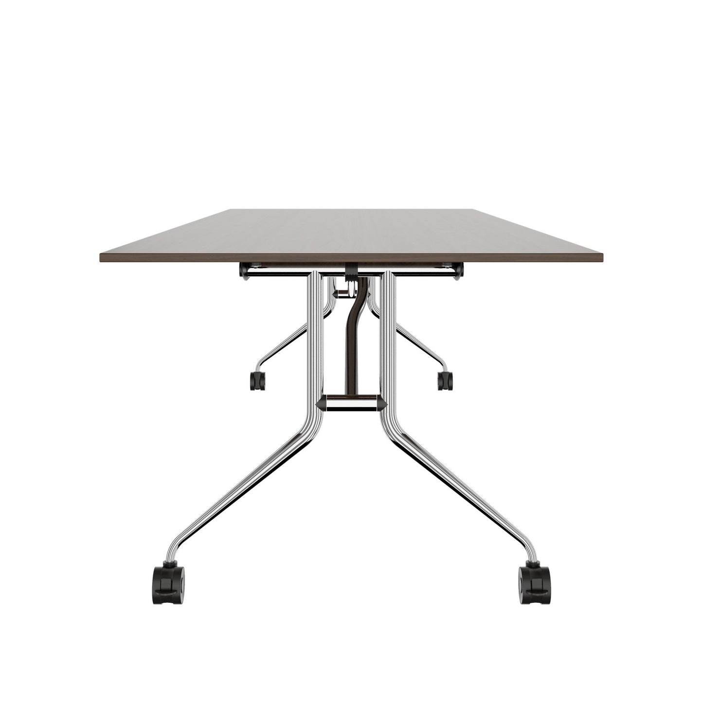 MARA ARGO LIBRO Klapptisch | 2400 - 2800 x 1000 mm (8 - 10 Personen), rollbar, faltbar, Nussbaum