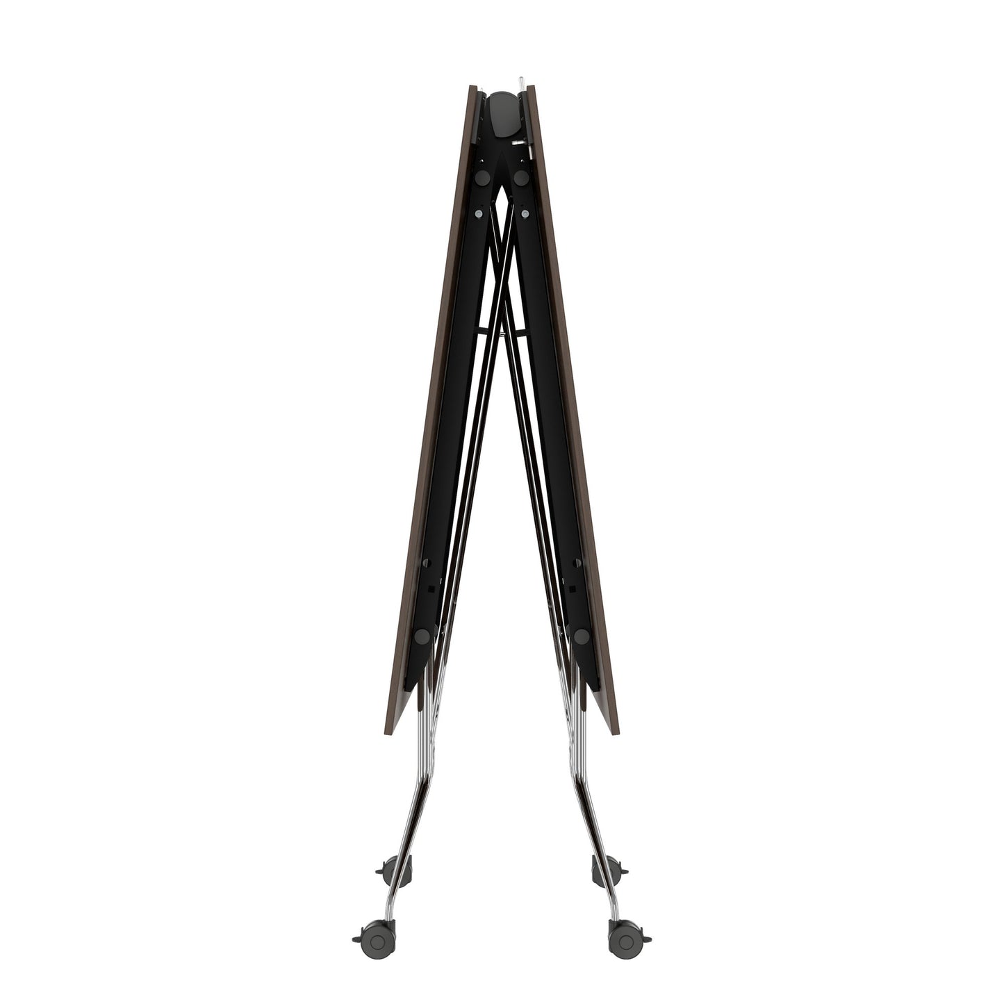 MARA ARGO LIBRO Klapptisch | 2400 - 2800 x 1000 mm (8 - 10 Personen), rollbar, faltbar, Nussbaum