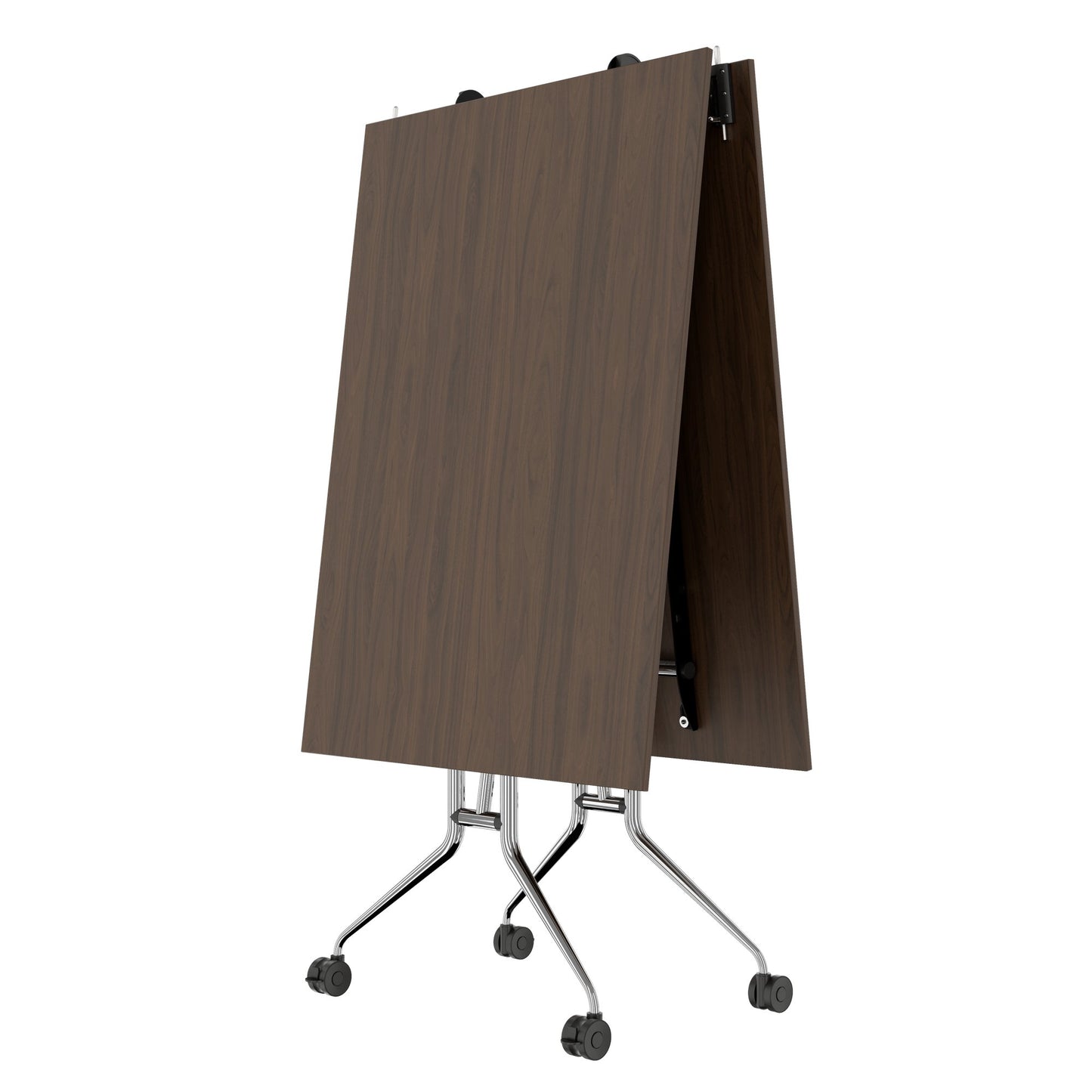 MARA ARGO LIBRO Klapptisch | 2400 - 2800 x 1000 mm (8 - 10 Personen), rollbar, faltbar, Nussbaum