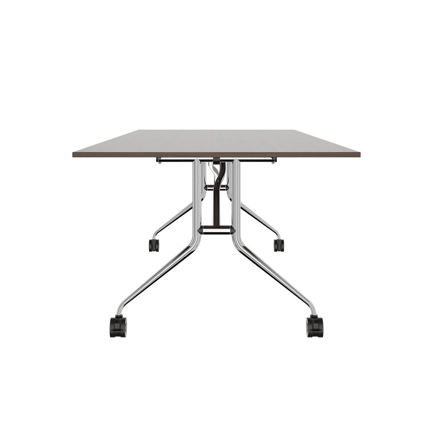 MARA ARGO LIBRO Klapptisch | 2400 - 2800 x 1000 mm (8 - 10 Personen), rollbar, faltbar, Nussbaum