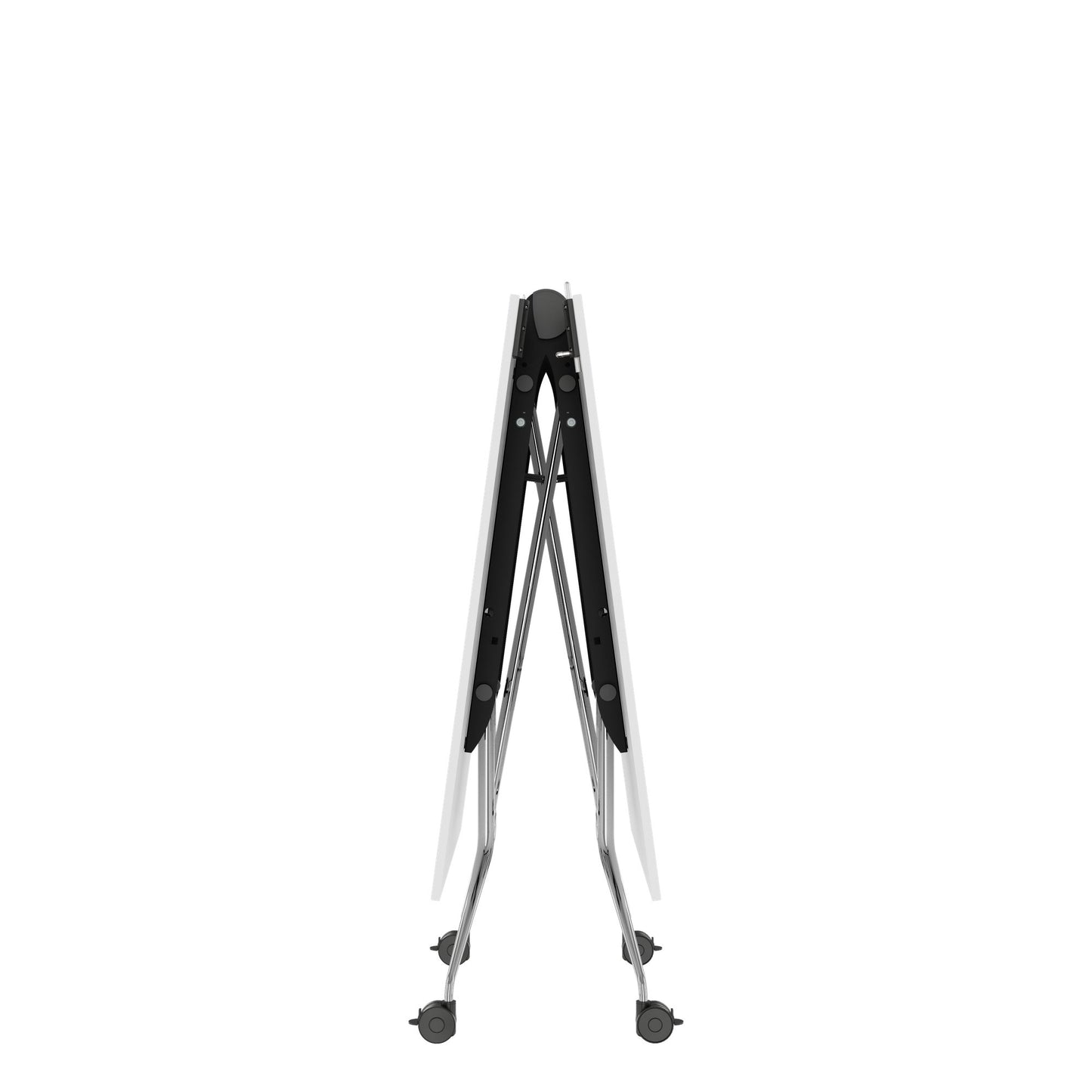 MARA ARGO LIBRO Klapptisch | 2400 - 2800 x 1000 mm (8 - 10 Personen), rollbar, faltbar, Weiß