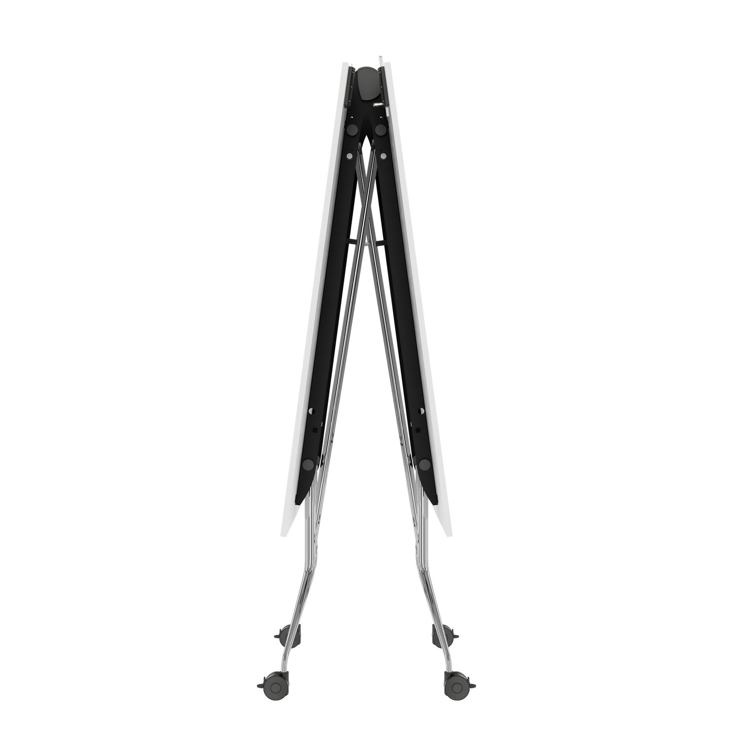 MARA ARGO LIBRO Klapptisch | 2400 - 2800 x 1000 mm (8 - 10 Personen), rollbar, faltbar, Weiß