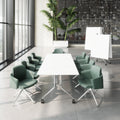 MARA - ARGO LIBRO Folding table | 2800 x 1000 mm (8 - 10 people), on castors, foldable, White - 5 Thumbnail Image
