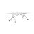 MARA - ARGO LIBRO Klapptisch | 2400 - 2800 x 1000 mm (8 - 10 Personen), rollbar, faltbar, Weiss