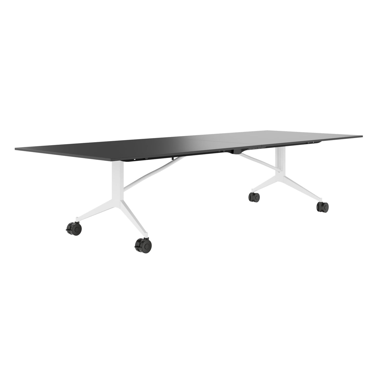 MARA - TIMMY LIBRO Konferenztisch | 3200 x 1200 mm (10 - 14 Personen), rollbar, faltbar, Anthrazit