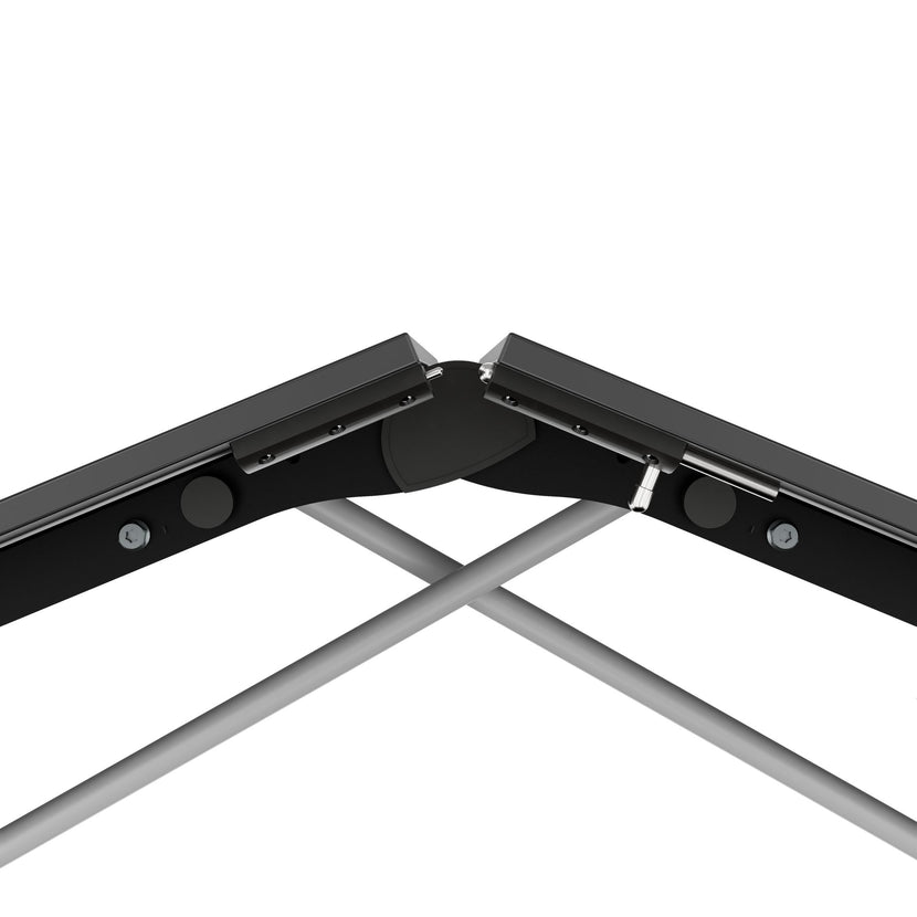MARA - TIMMY LIBRO Konferenztisch | 3200 x 1200 mm (10 - 14 Personen), rollbar, faltbar, Anthrazit