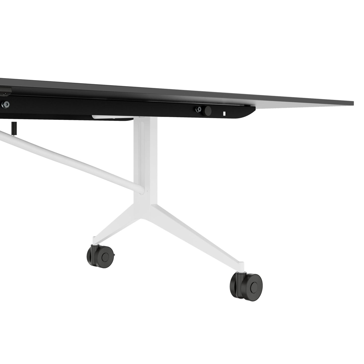 MARA - TIMMY LIBRO Table de conférence | 3200 x 1200 mm (10 à 14 personnes), roulante, pliable, anthracite