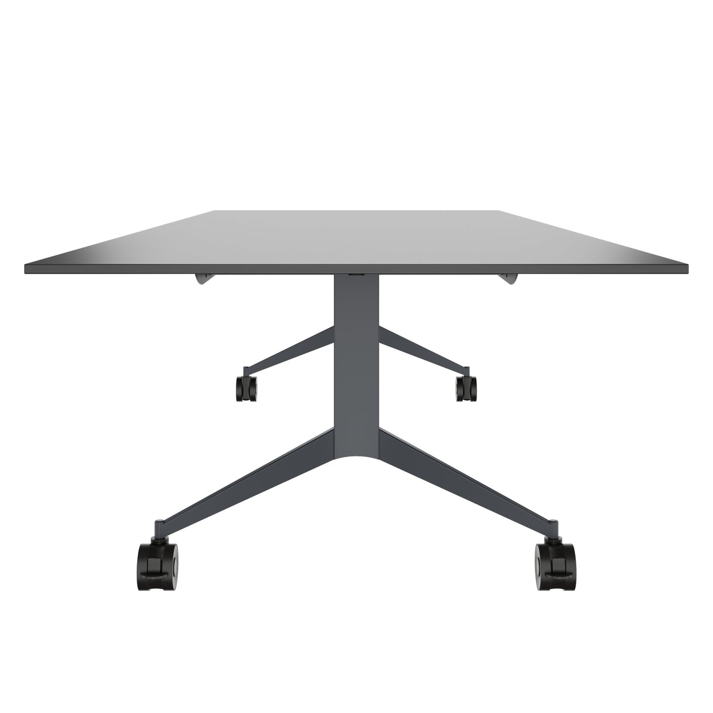 MARA - TIMMY LIBRO Table de conférence | 3200 x 1200 mm (10 à 14 personnes), roulante, pliable, anthracite