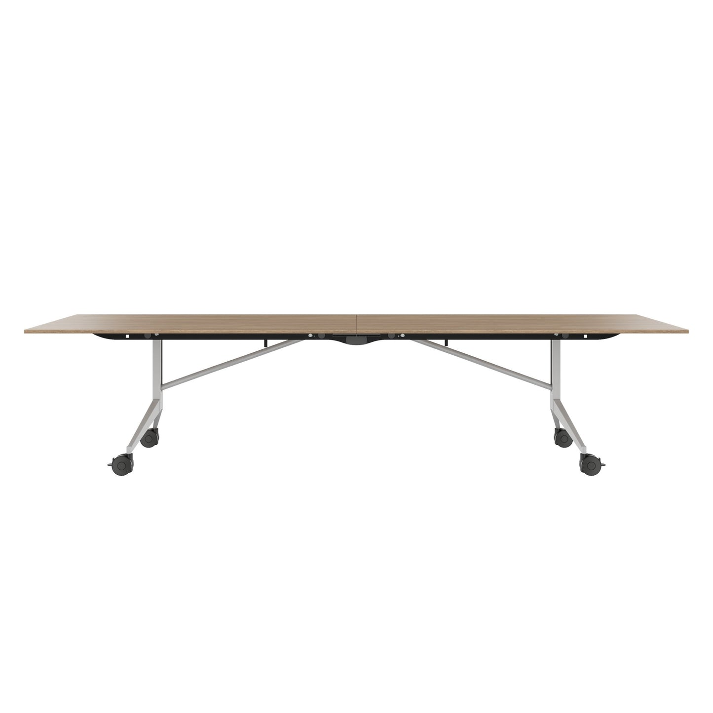 MARA - TIMMY LIBRO Conference table | 3200 x 1200 mm (10 - 14 persons), rollable, foldable, amber oak