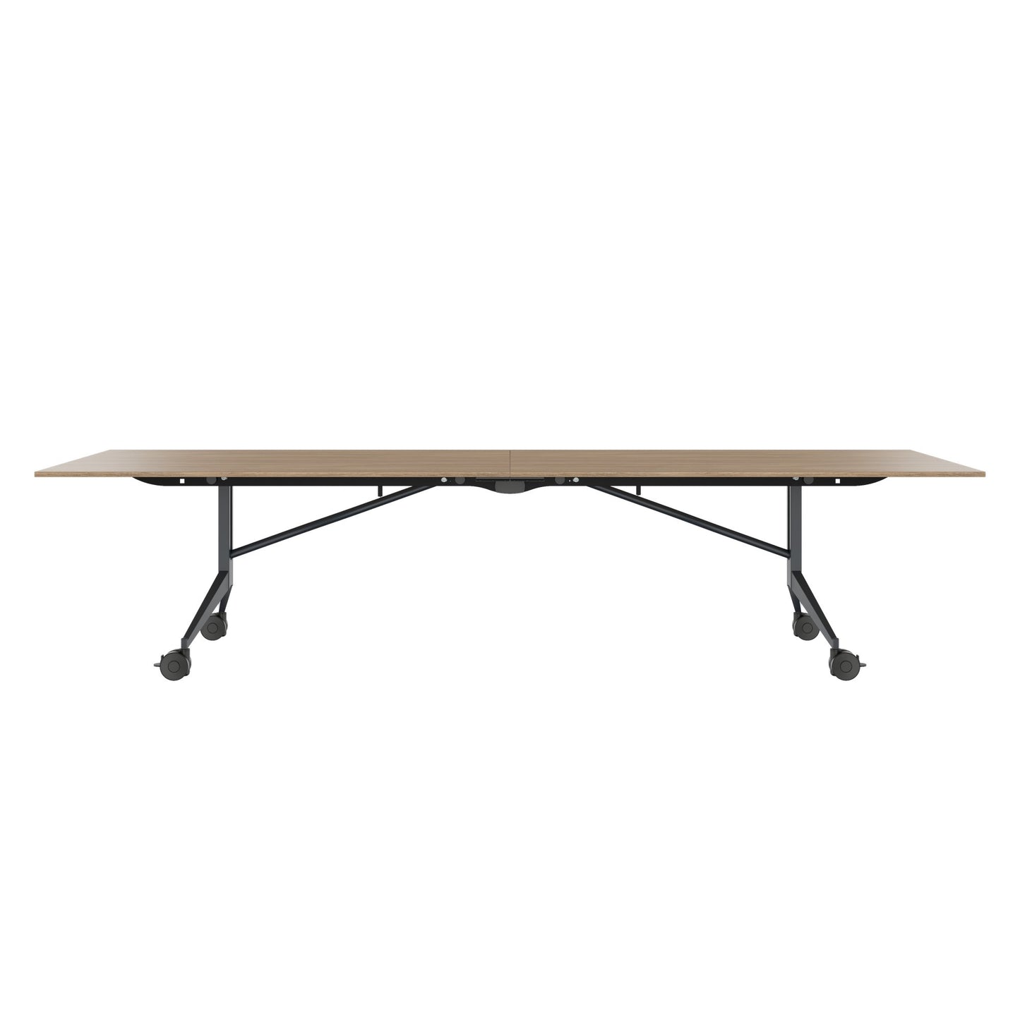 MARA - TIMMY LIBRO Conference table | 3200 x 1200 mm (10 - 14 persons), rollable, foldable, amber oak