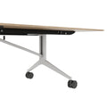 MARA - TIMMY LIBRO Table de conférence | 3200 x 1200 mm (10 à 14 personnes), roulante, pliable, chêne ambré - 11 Thumbnail Image
