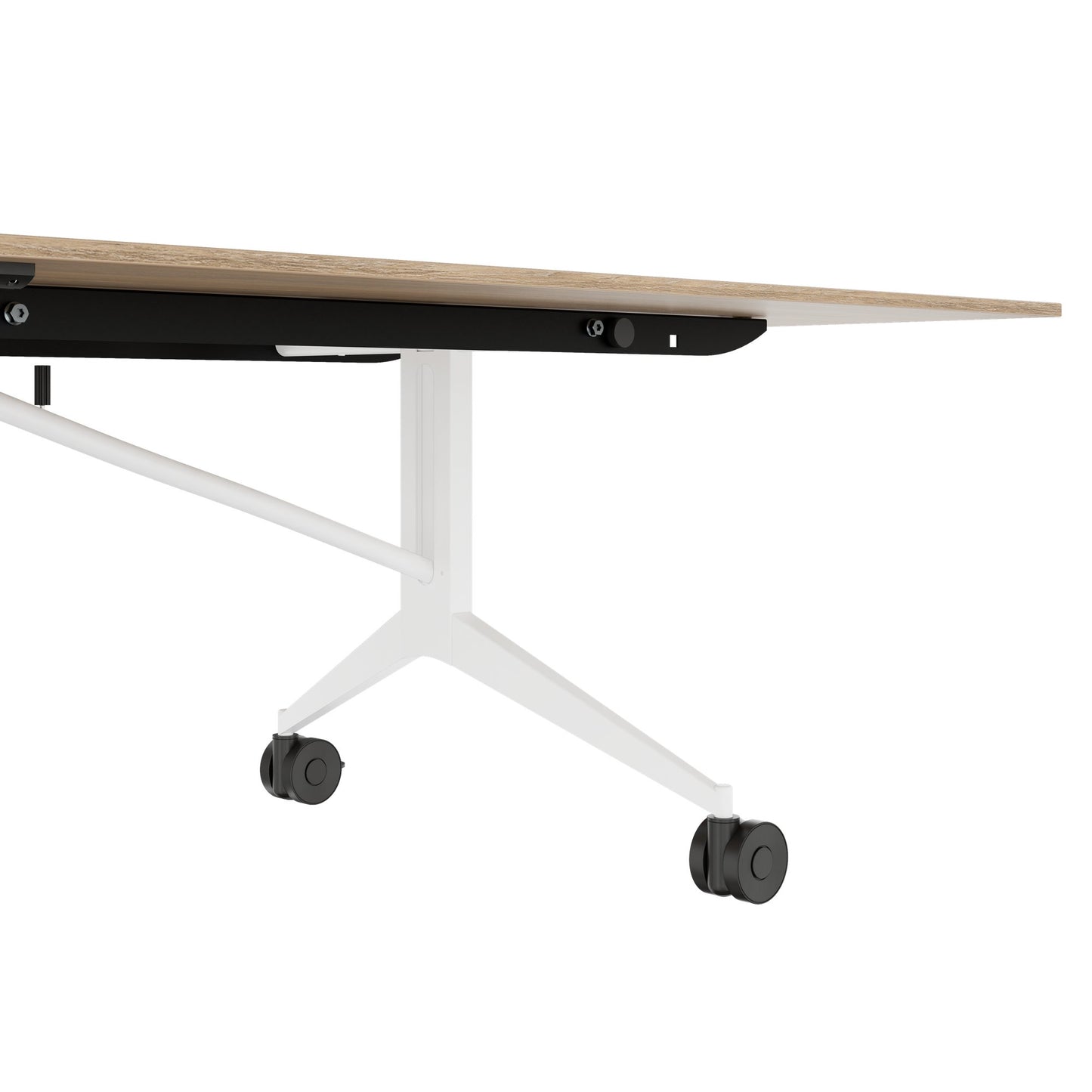 MARA - TIMMY LIBRO Conference table | 3200 x 1200 mm (10 - 14 persons), rollable, foldable, amber oak