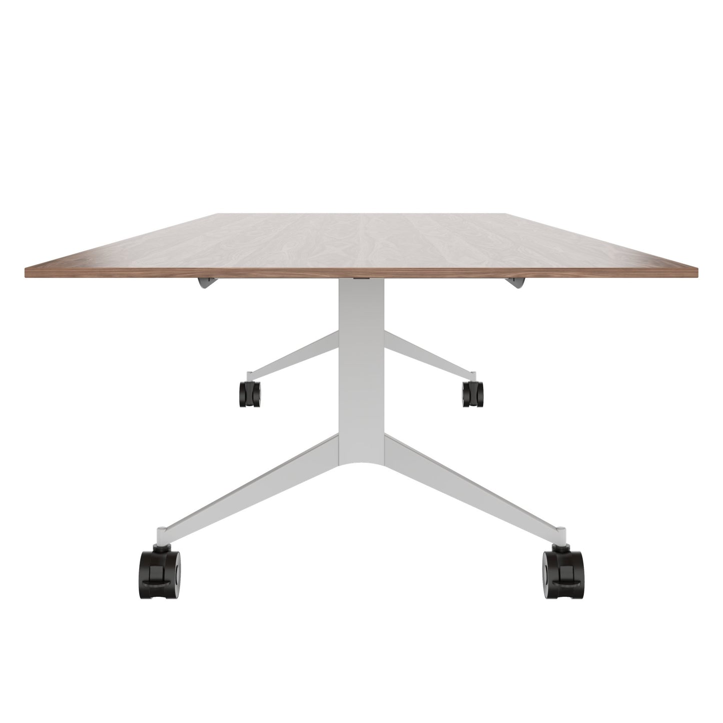MARA - TIMMY LIBRO Konferenztisch | 3200 x 1200 mm (10 - 14 Personen), rollbar, faltbar, Echtholz-Furnier Nussbaum