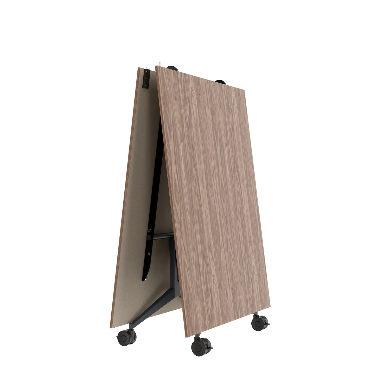 MARA - TIMMY LIBRO Konferenztisch | 3200 x 1200 mm (10 - 14 Personen), rollbar, faltbar, Echtholz-Furnier Nussbaum