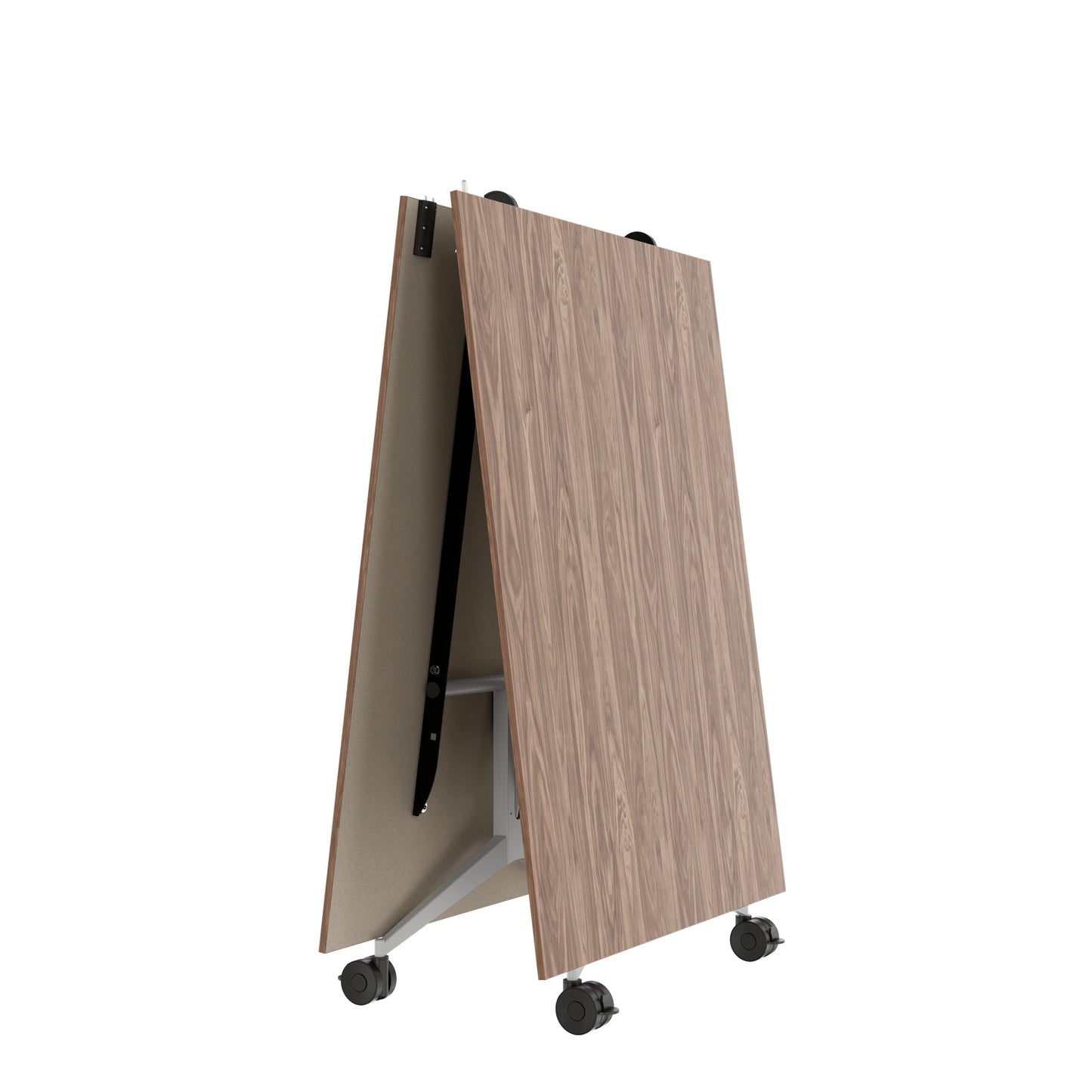 MARA - TIMMY LIBRO Konferenztisch | 3200 x 1200 mm (10 - 14 Personen), rollbar, faltbar, Echtholz-Furnier Nussbaum