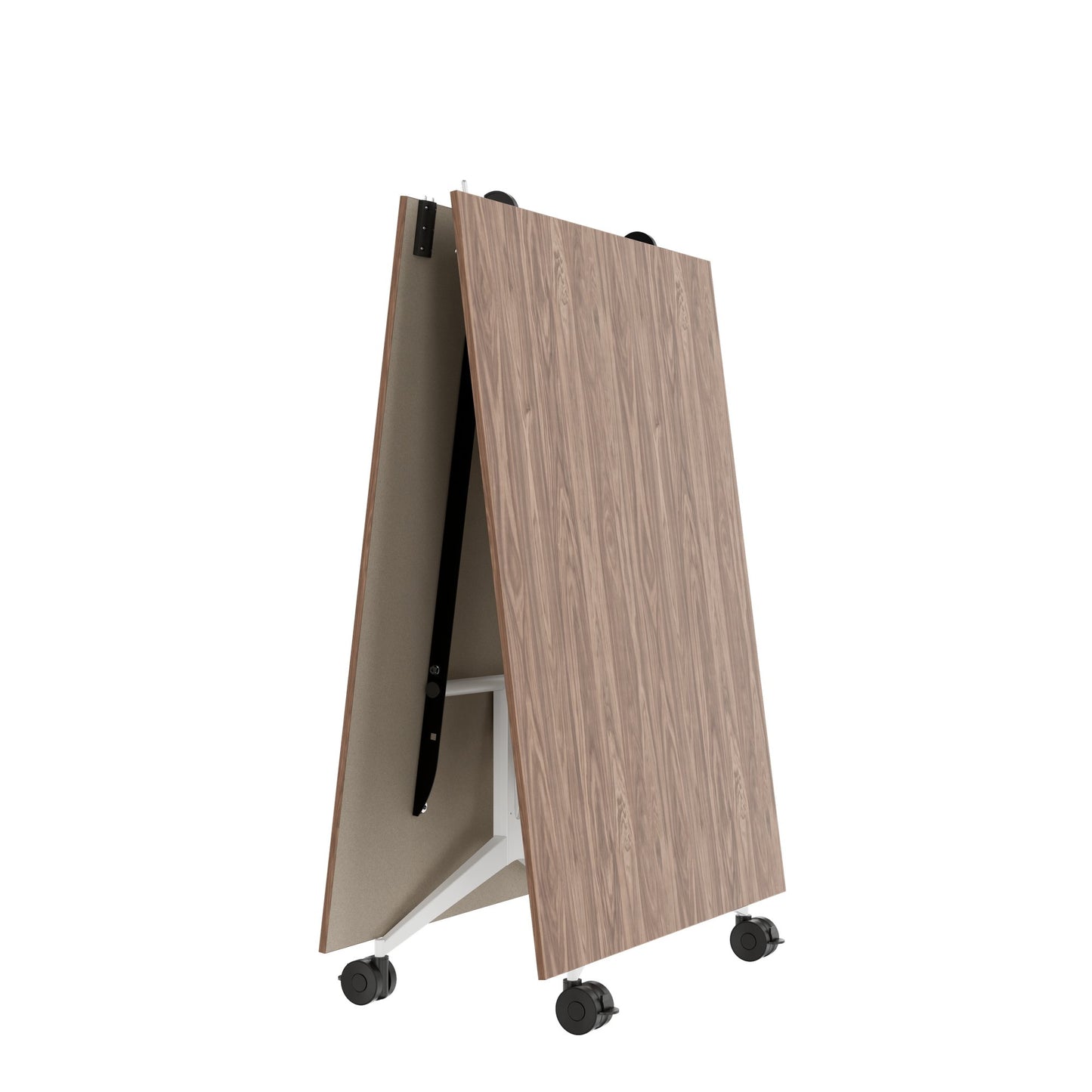 MARA - TIMMY LIBRO Konferenztisch | 3200 x 1200 mm (10 - 14 Personen), rollbar, faltbar, Echtholz-Furnier Nussbaum