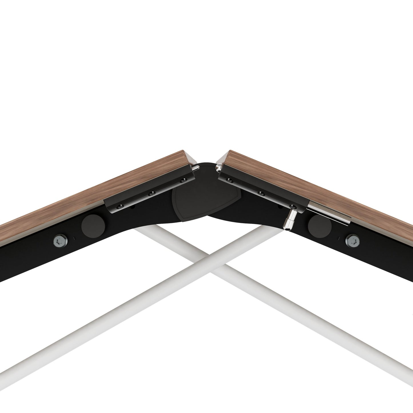 MARA - TIMMY LIBRO Konferenztisch | 3200 x 1200 mm (10 - 14 Personen), rollbar, faltbar, Echtholz-Furnier Nussbaum