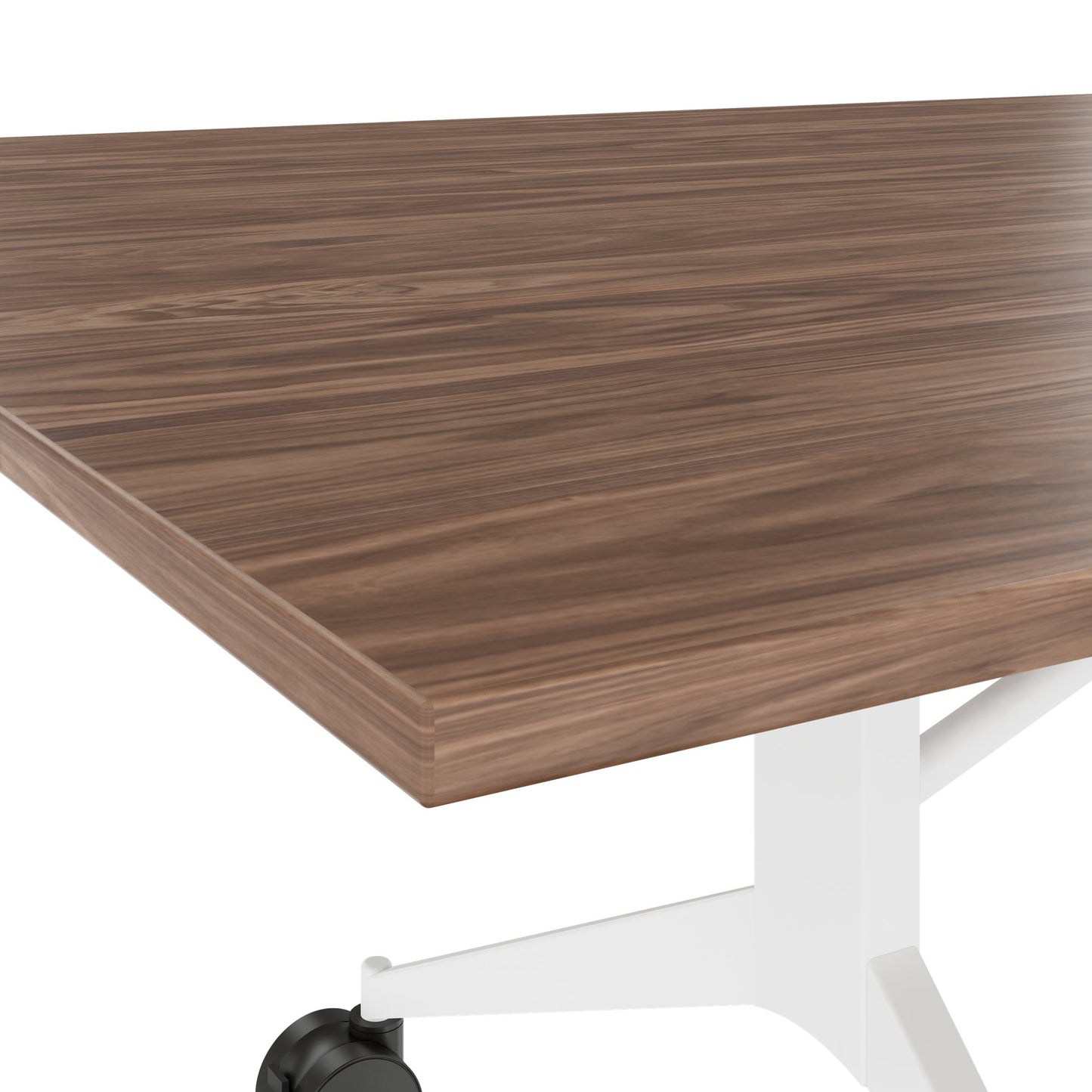 MARA - TIMMY LIBRO Konferenztisch | 3200 x 1200 mm (10 - 14 Personen), rollbar, faltbar, Echtholz-Furnier Nussbaum