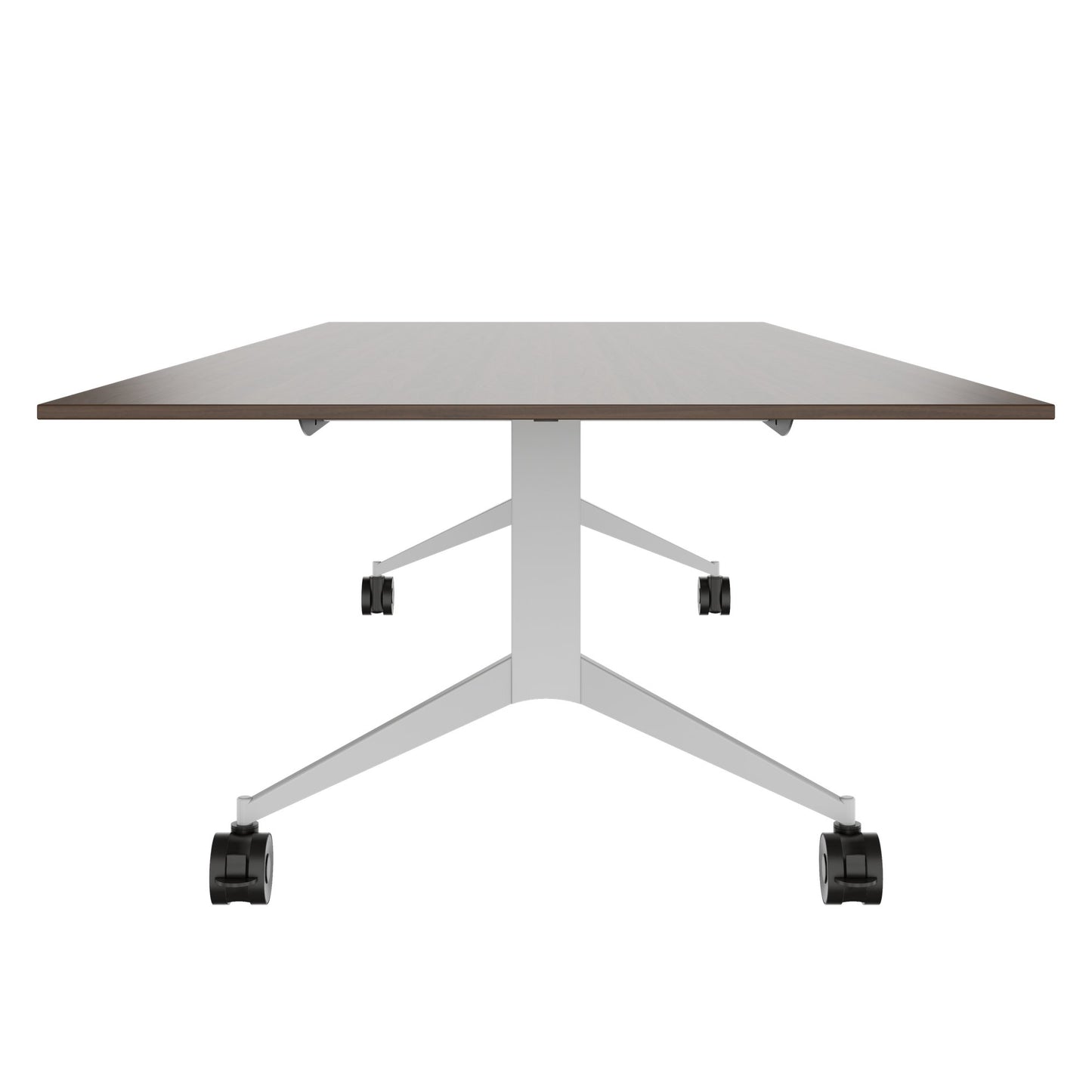 MARA - TIMMY LIBRO Table de conférence | 3200 x 1200 mm (10 à 14 personnes), roulante, pliable, noyer