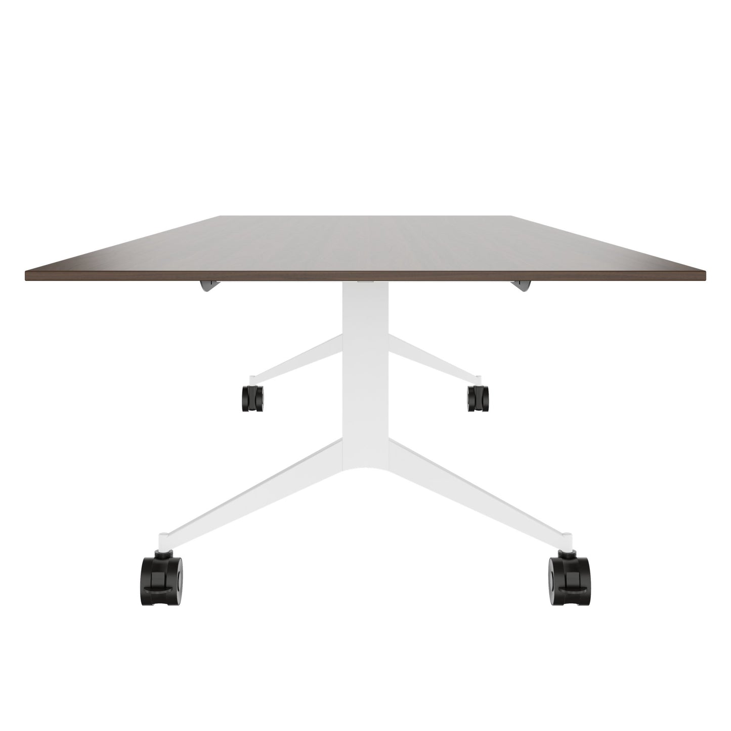 MARA - TIMMY LIBRO Table de conférence | 3200 x 1200 mm (10 à 14 personnes), roulante, pliable, noyer