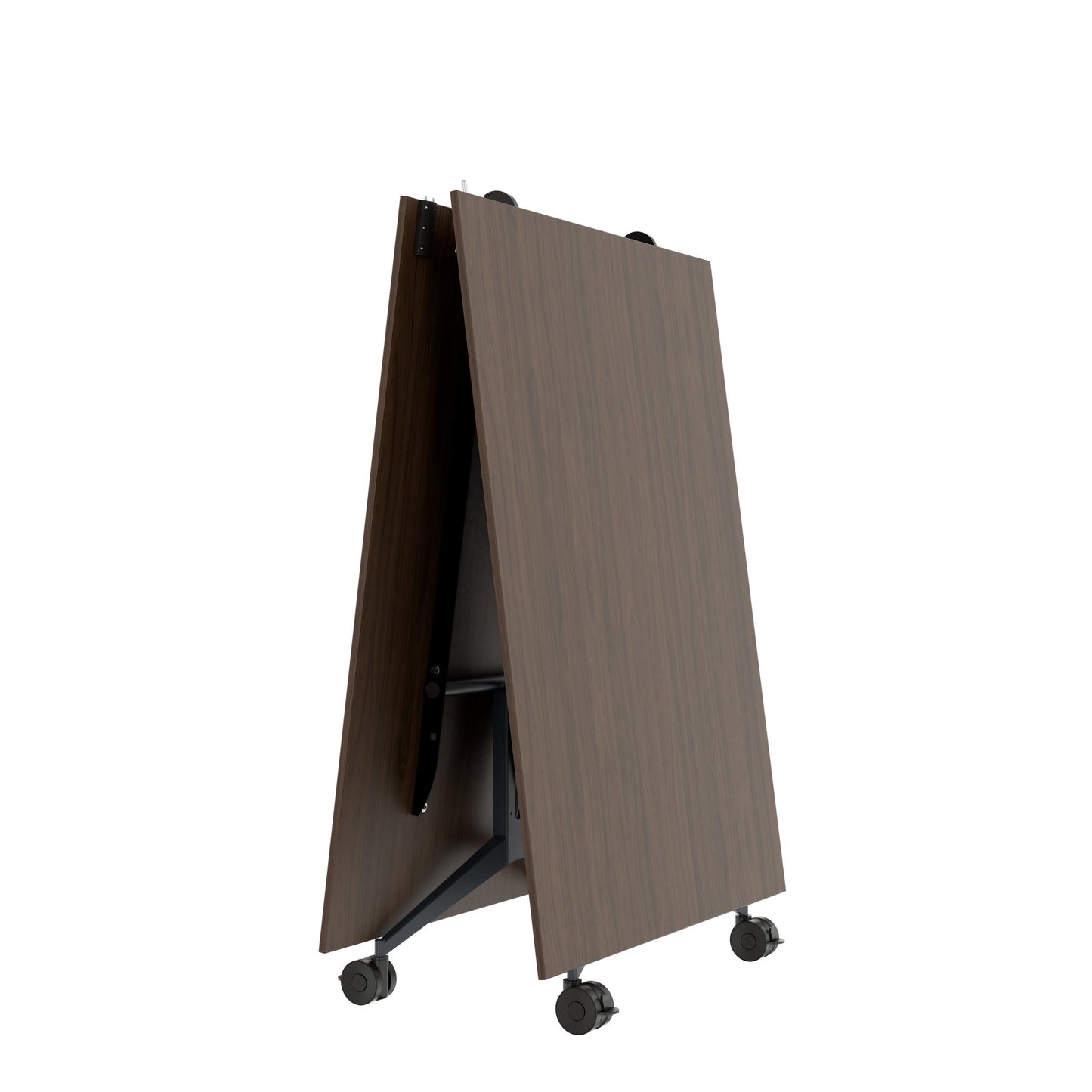 MARA - TIMMY LIBRO Table de conférence | 3200 x 1200 mm (10 à 14 personnes), roulante, pliable, noyer