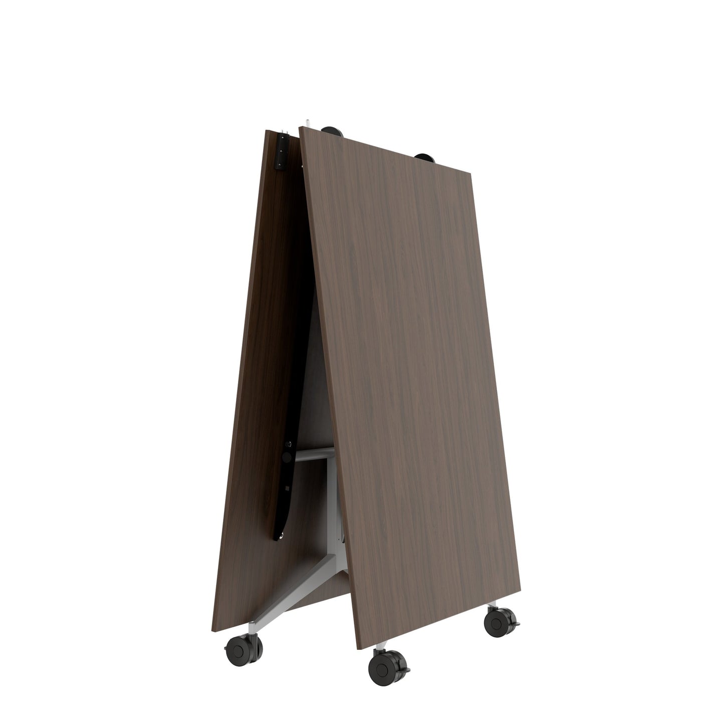 MARA - TIMMY LIBRO Table de conférence | 3200 x 1200 mm (10 à 14 personnes), roulante, pliable, noyer