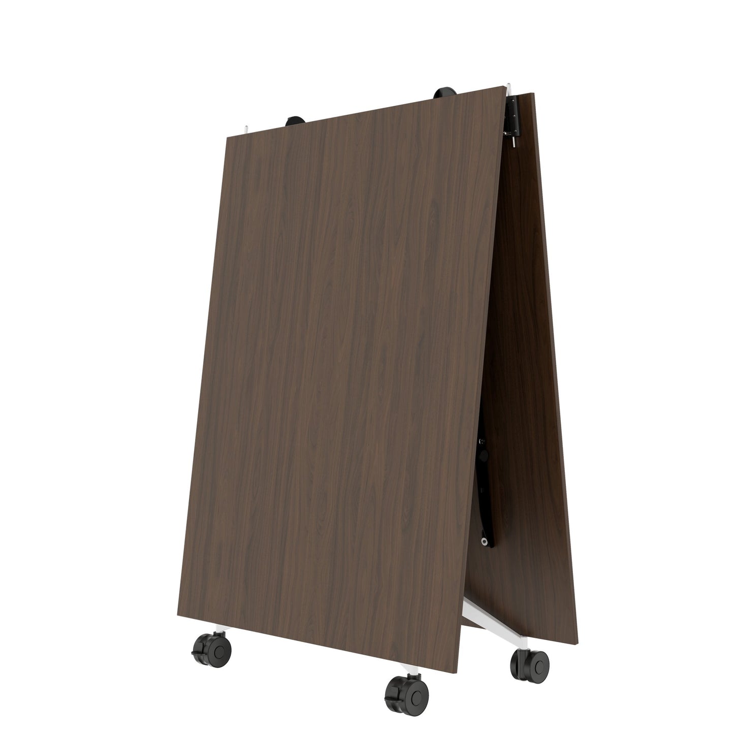 MARA - TIMMY LIBRO Table de conférence | 3200 x 1200 mm (10 à 14 personnes), roulante, pliable, noyer